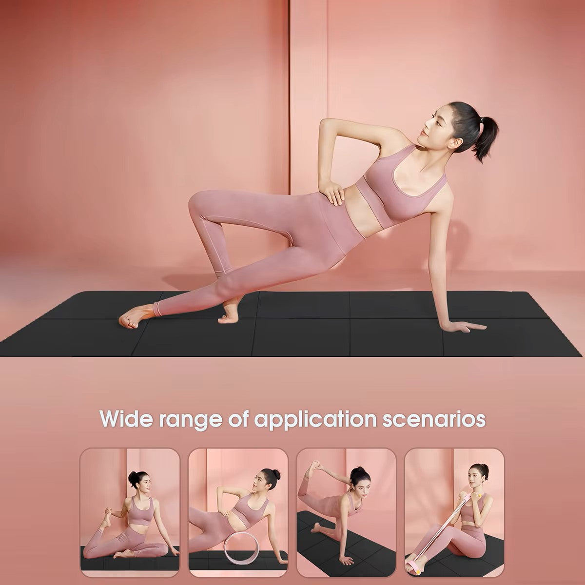 Tapis de Yoga & Fitness Antidérapant (173 x 61 cm, 6 mm)