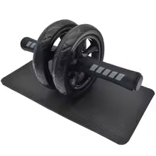 Roue Abdominale Double Roue + Tapis de Genoux EVA